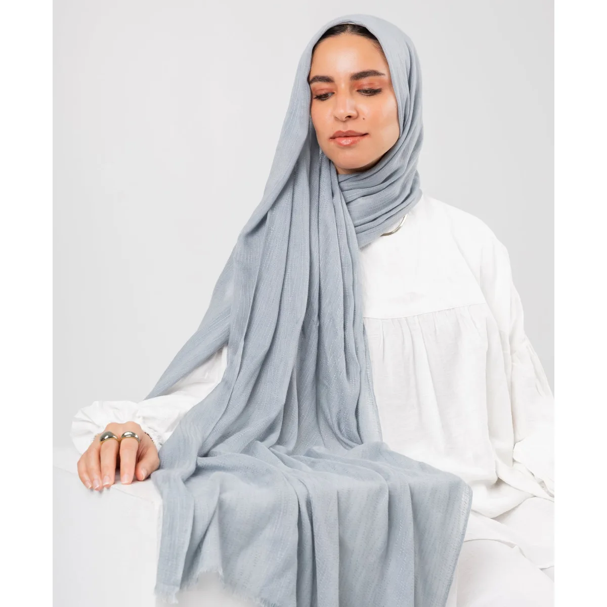Le Voile Bubbly Linen Scarf