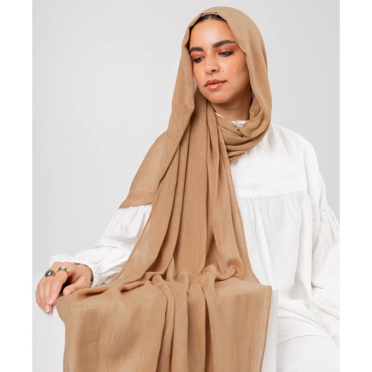 Le Voile Bubbly Linen Scarf