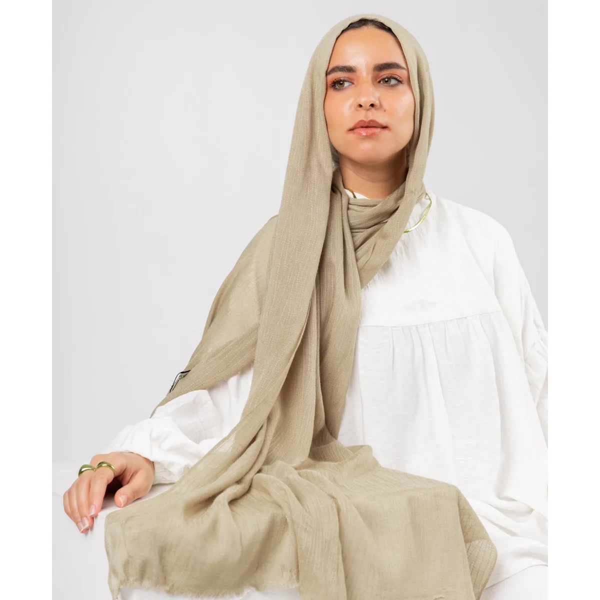 Le Voile Bubbly Linen Scarf