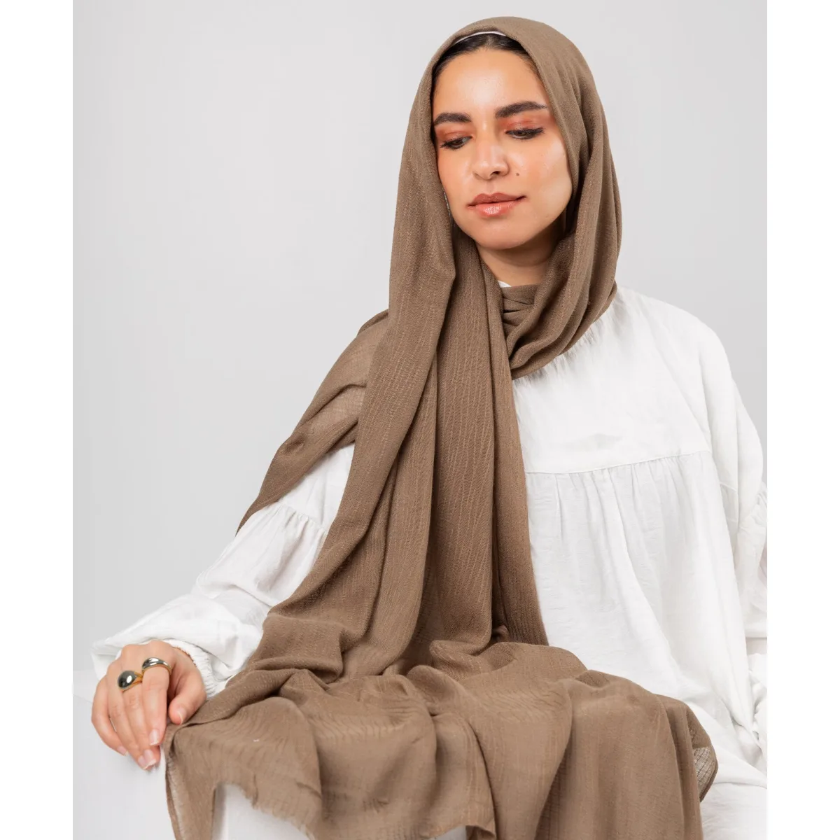 Le Voile Bubbly Linen Scarf