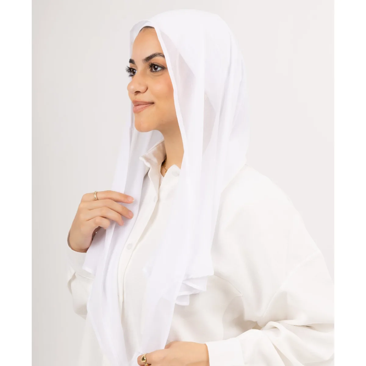 طرحة شيفون Easy Closed Wrap من لو فوال