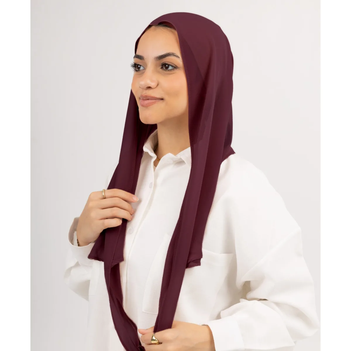 طرحة شيفون Easy Closed Wrap من لو فوال