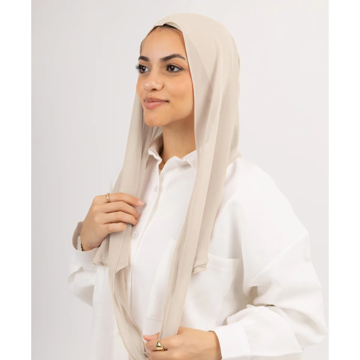 طرحة شيفون Easy Closed Wrap من لو فوال