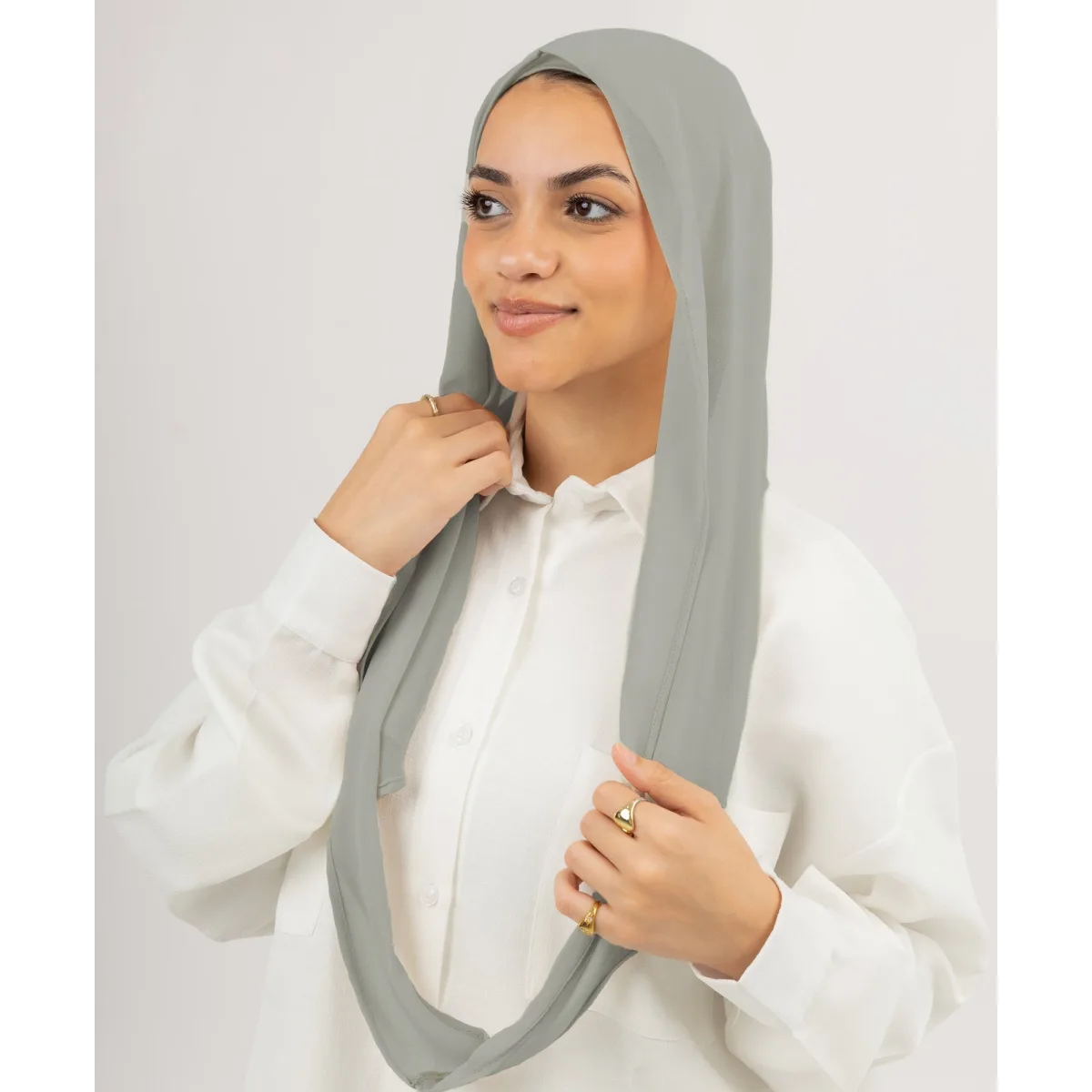 طرحة شيفون Easy Closed Wrap من لو فوال