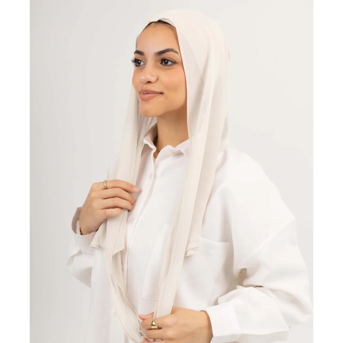 طرحة شيفون Easy Closed Wrap من لو فوال