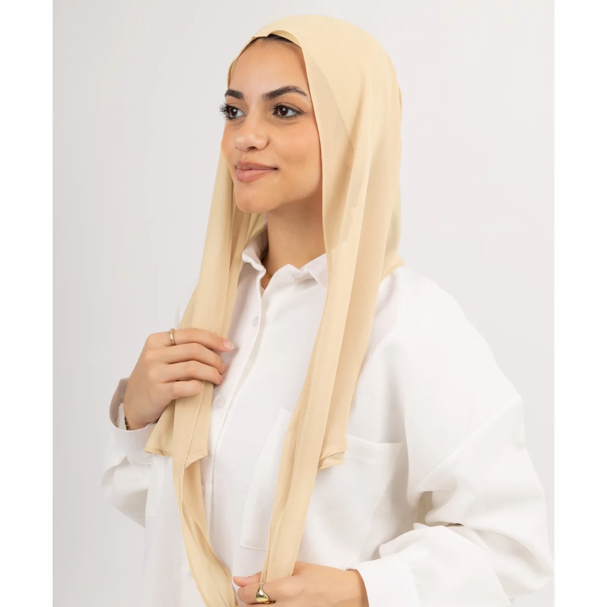 طرحة شيفون Easy Closed Wrap من لو فوال