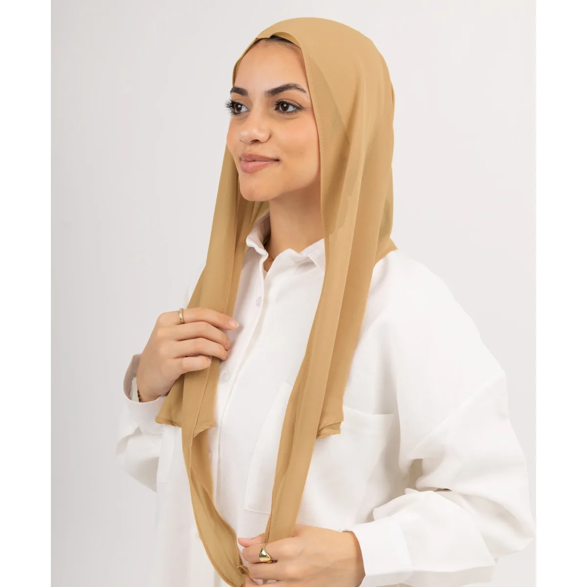 طرحة شيفون Easy Closed Wrap من لو فوال