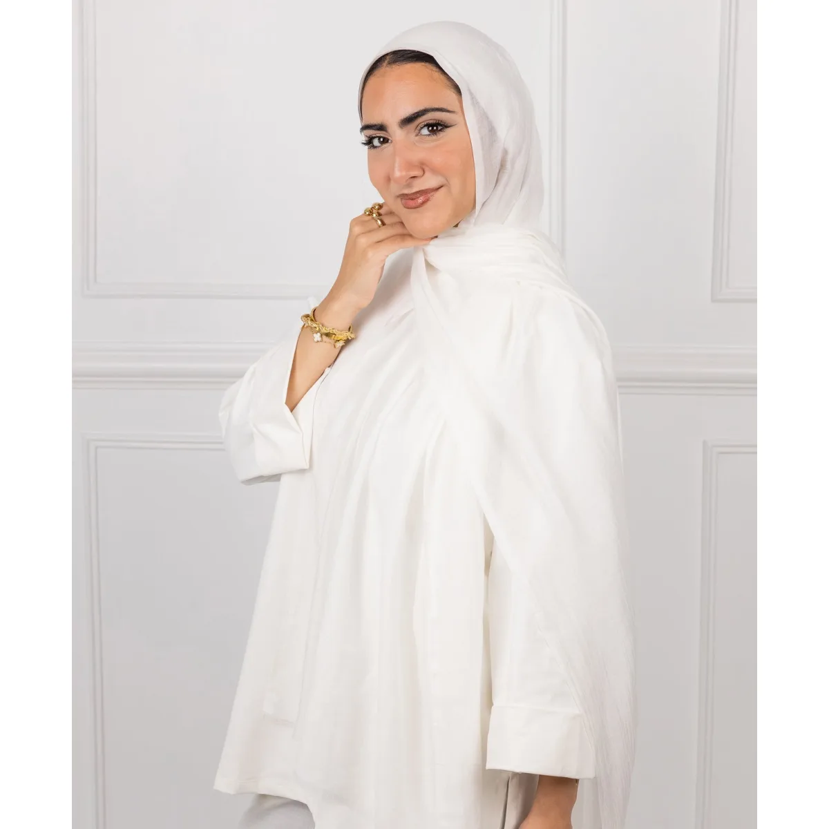 طرحة قطن سادة من لو فوال