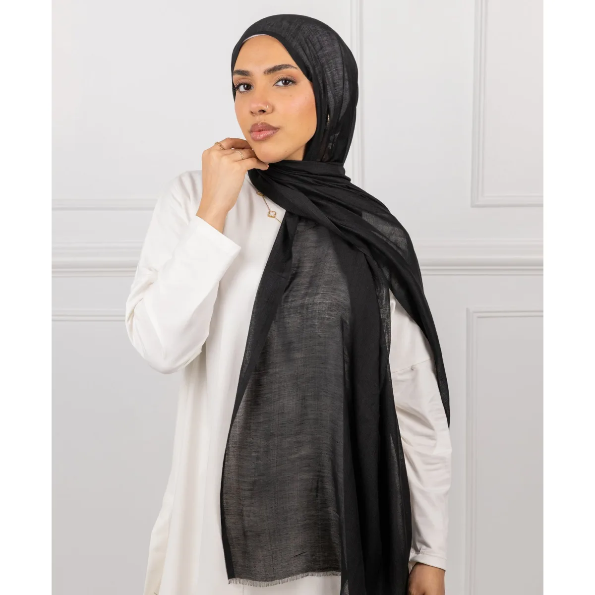 طرحة قطن سادة من لو فوال