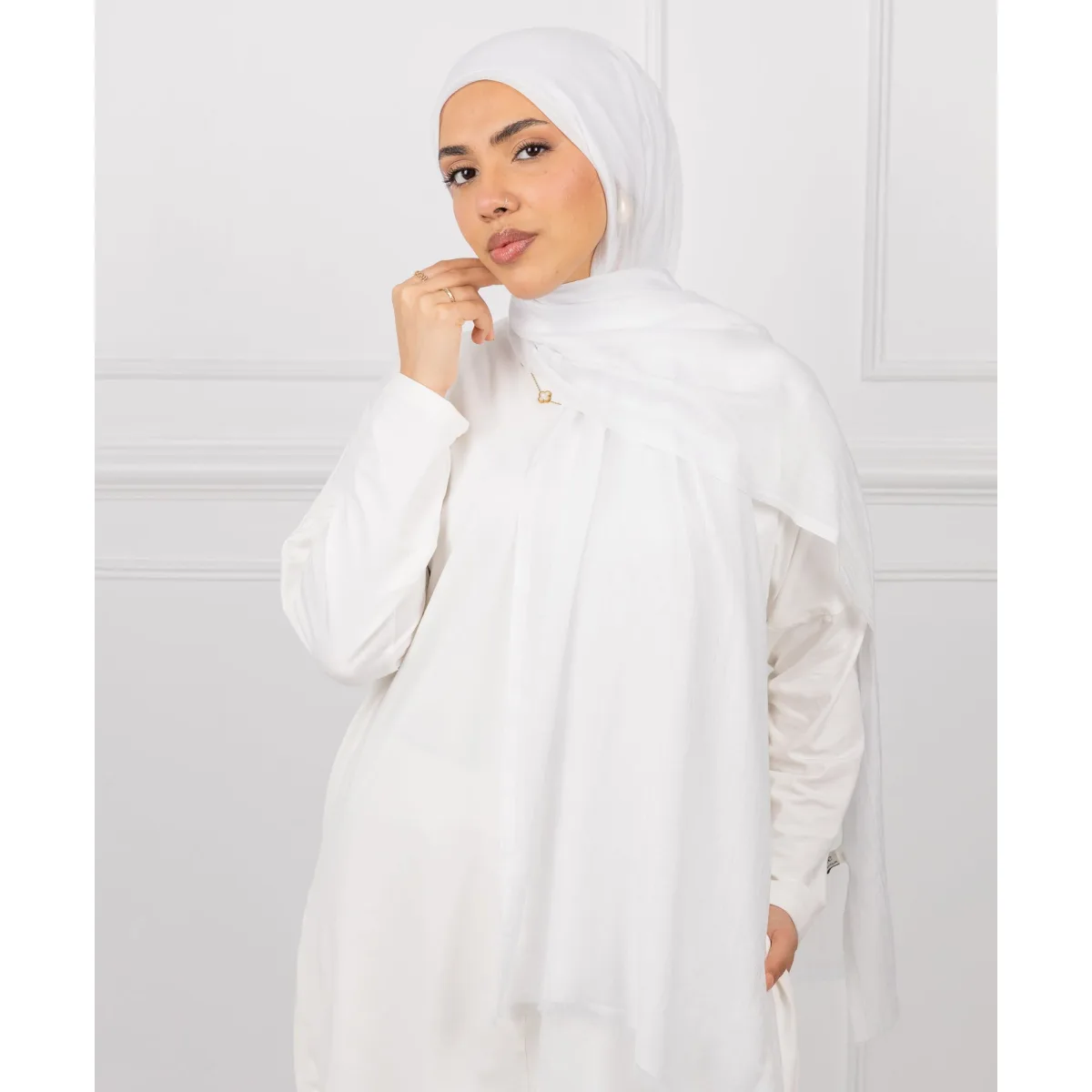 طرحة قطن سادة من لو فوال
