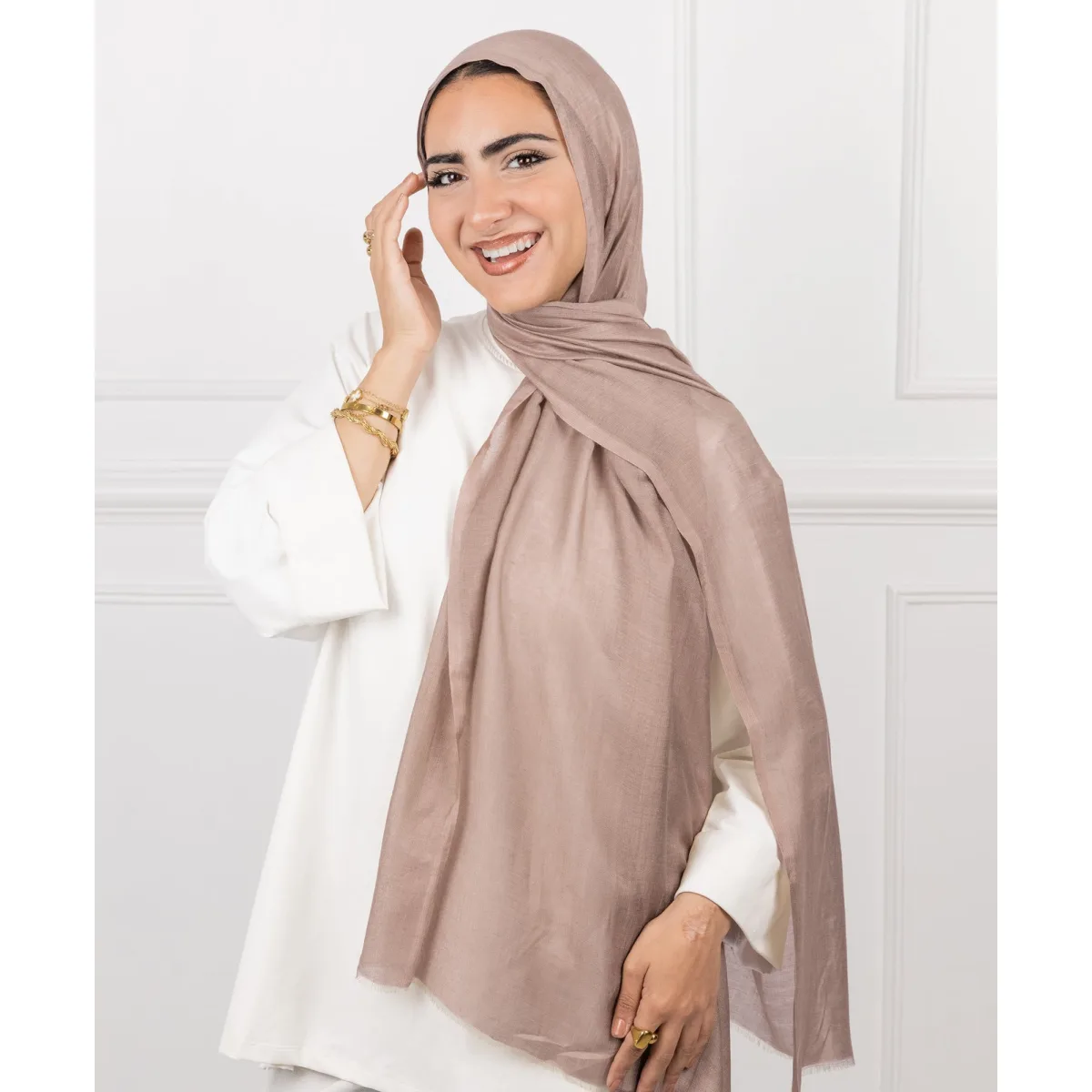 طرحة قطن سادة من لو فوال