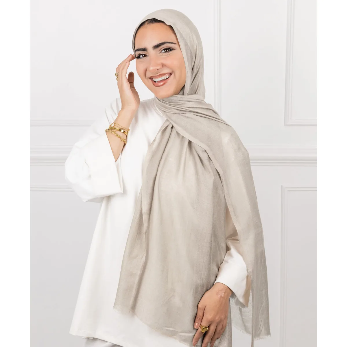 طرحة قطن سادة من لو فوال