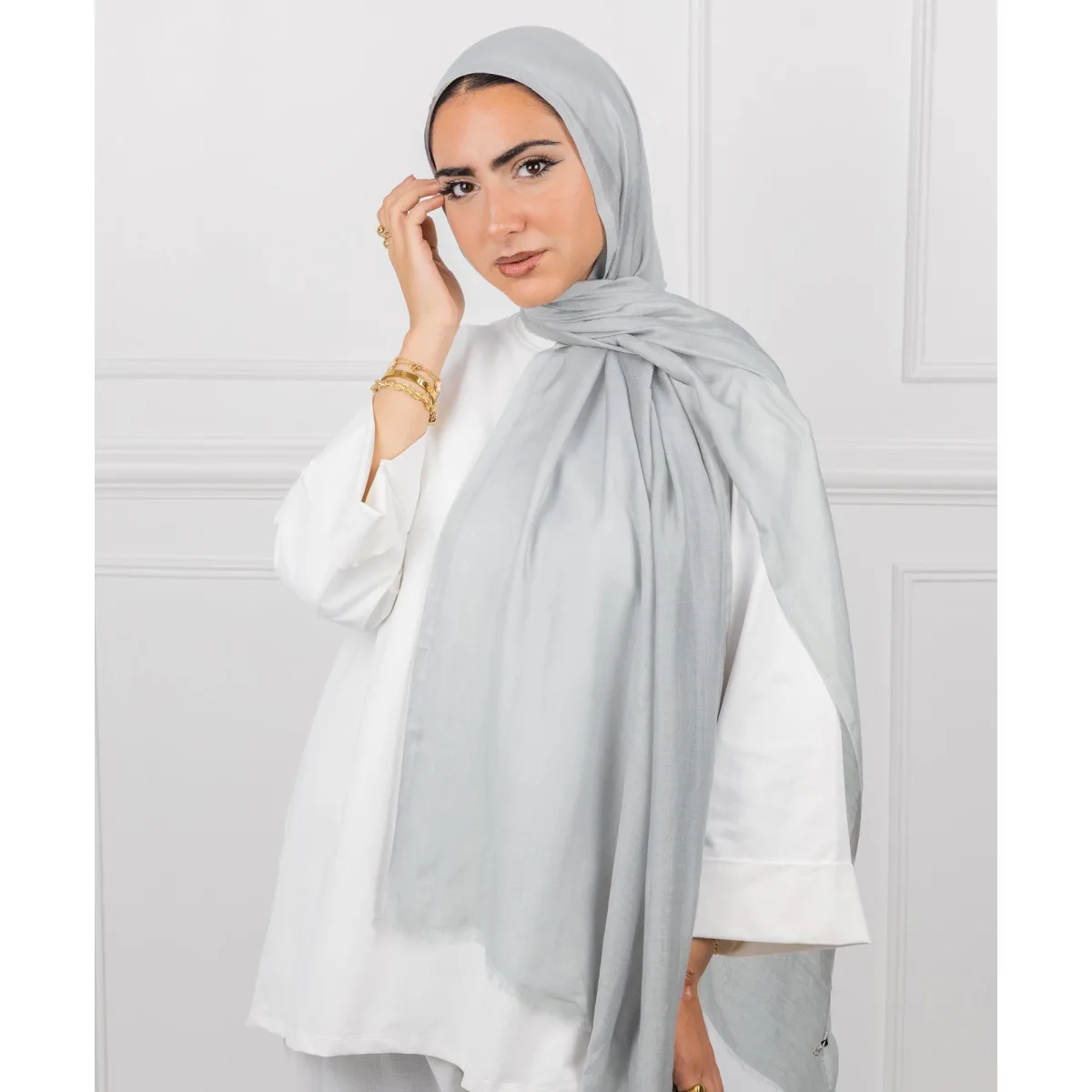 طرحة قطن سادة من لو فوال