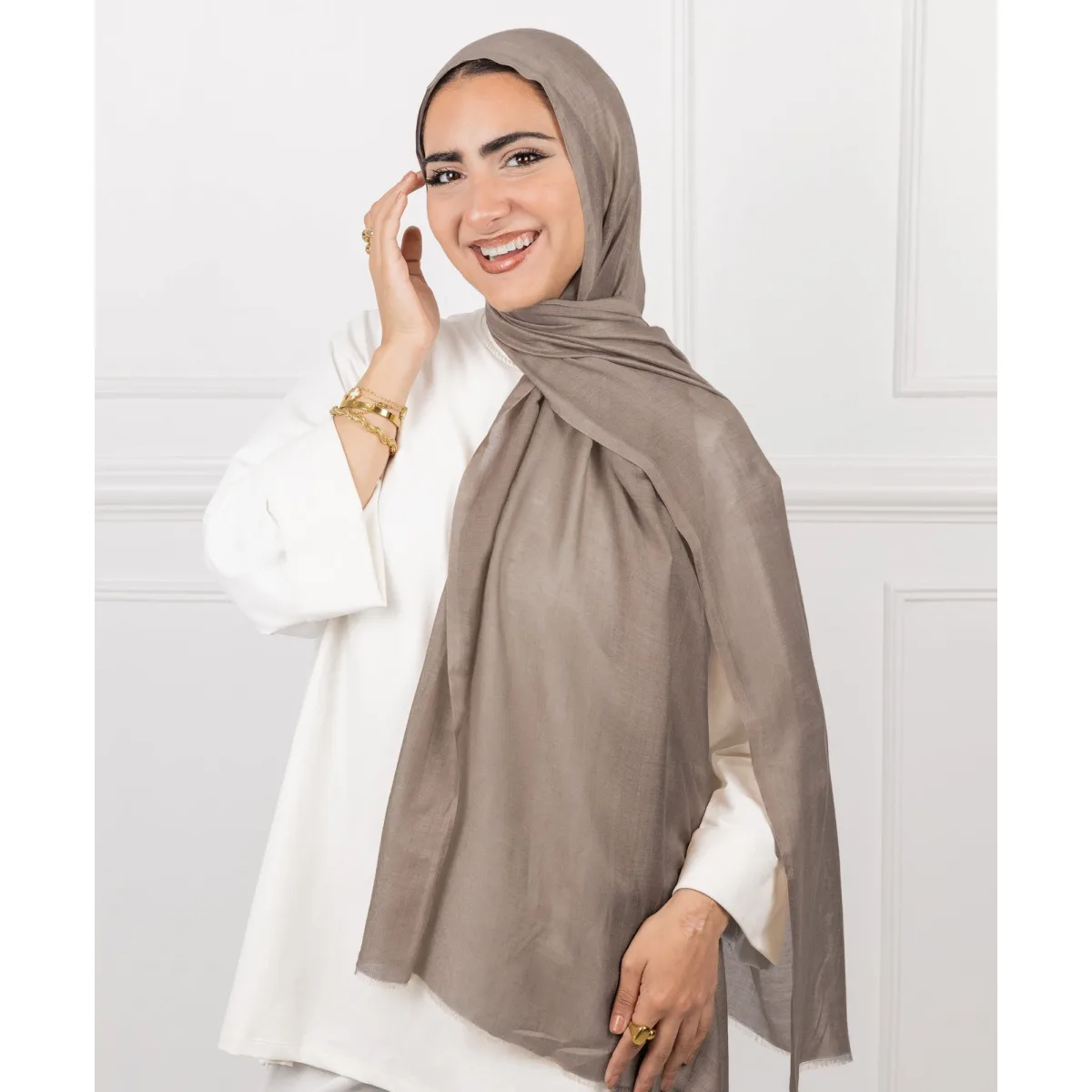 طرحة قطن سادة من لو فوال