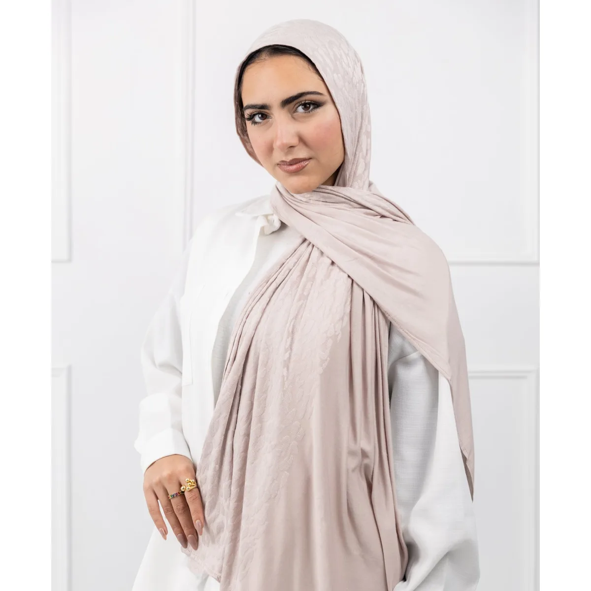 طرحة قطن ليكرا ليوبارد من لو فوال