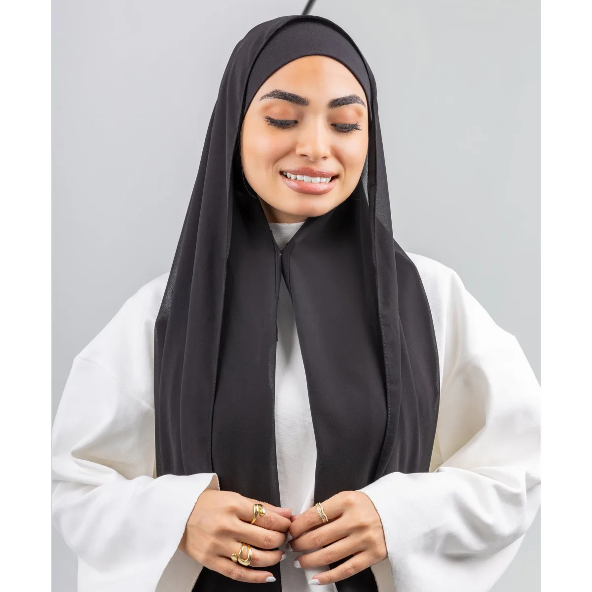 Le Voile Ready Wrap Chiffon Magnetic Scarf