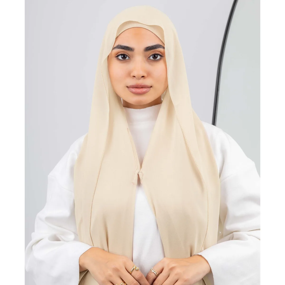 Le Voile Ready Wrap Chiffon Magnetic Scarf