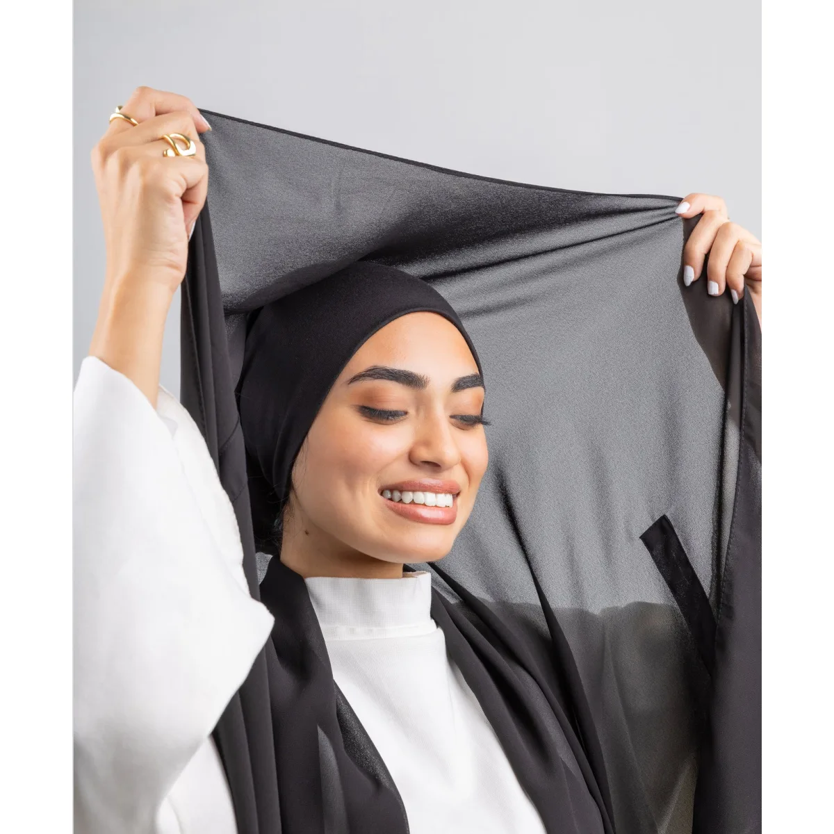 Le Voile Ready Wrap Chiffon Magnetic Scarf