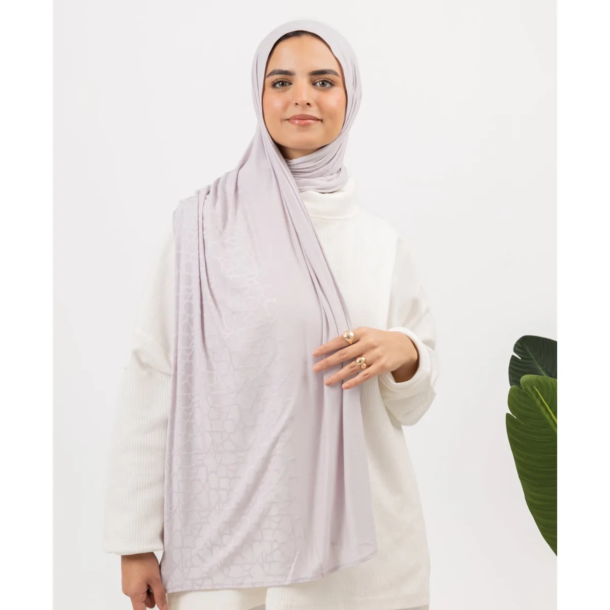 طرحة قطن ليكرا Crackle من لو فوال