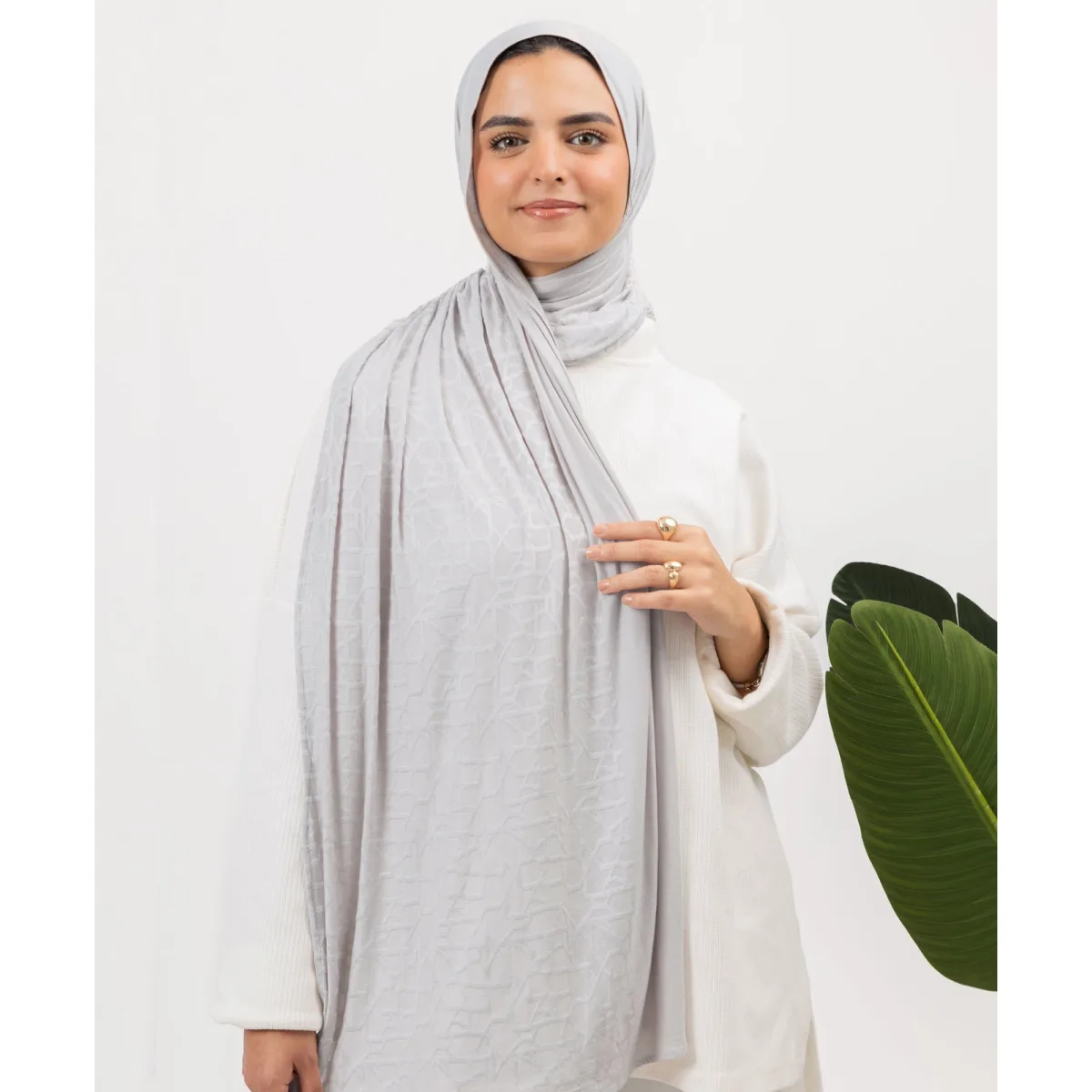 طرحة قطن ليكرا Crackle من لو فوال