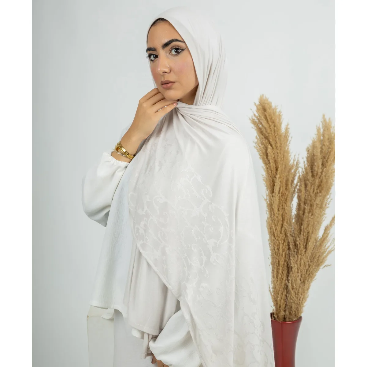 طرحة قطن ليكرا Scroll من لو فوال