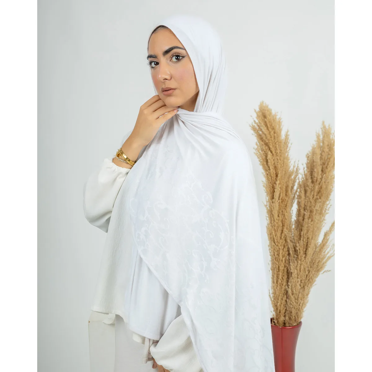 طرحة قطن ليكرا Scroll من لو فوال