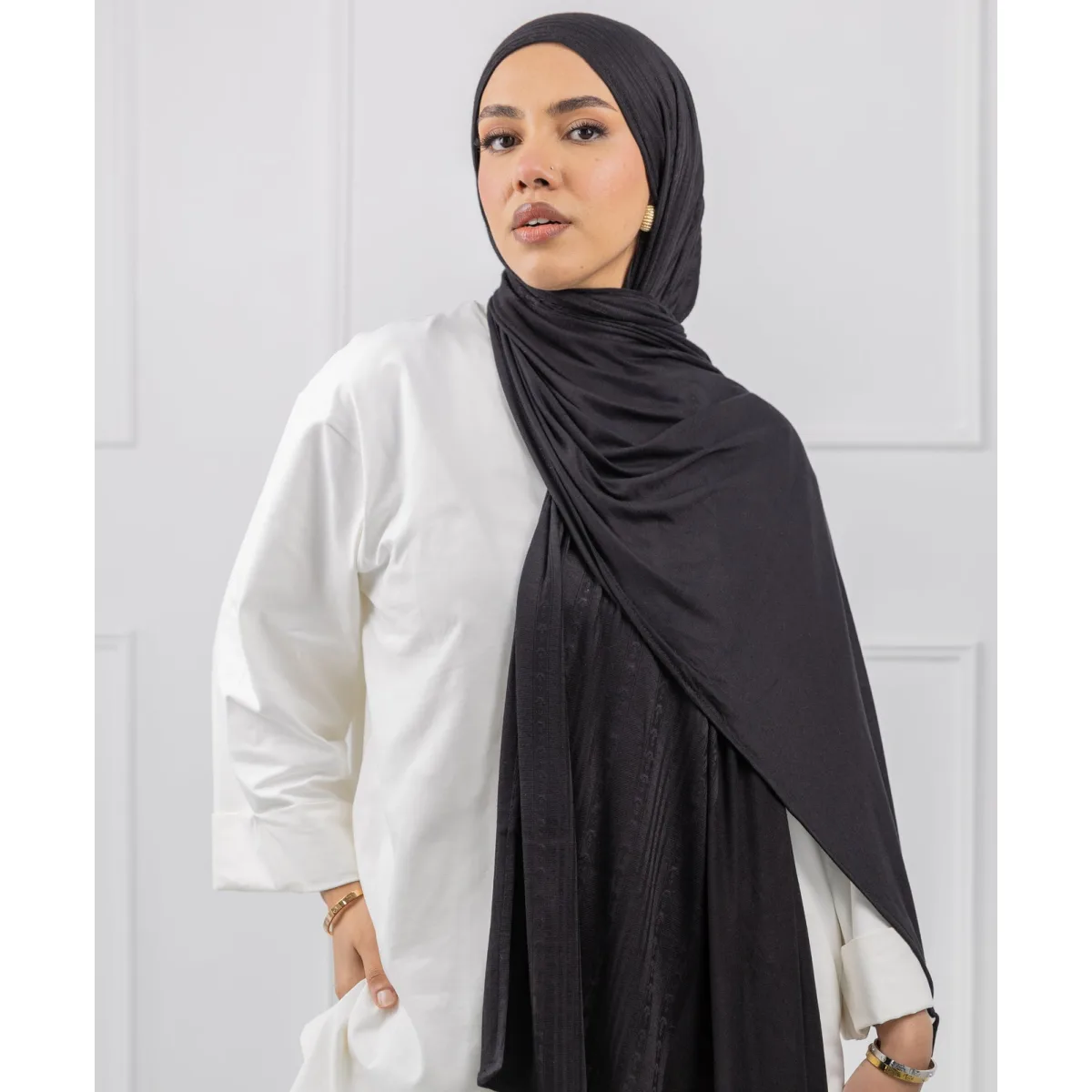 Le Voile Arrows Lined Lycra Scarf