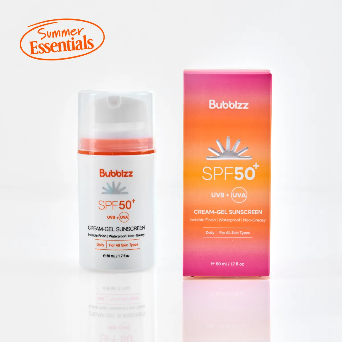 واقي الشمس كريم جل SPF50+