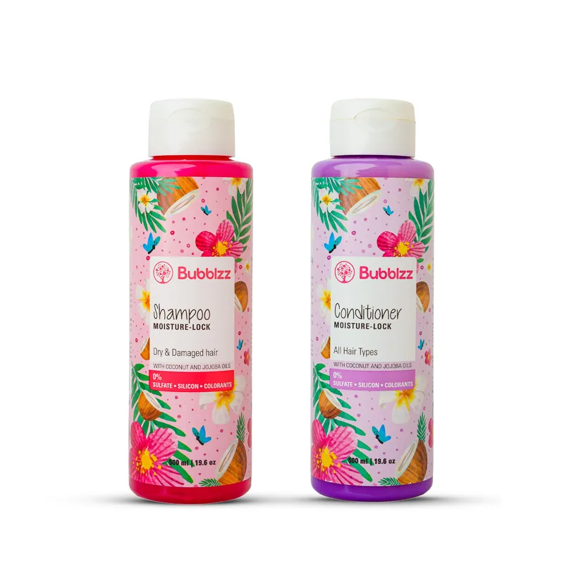 Moisture Lock Shampoo for Dry Hair & Conditioner Bundle