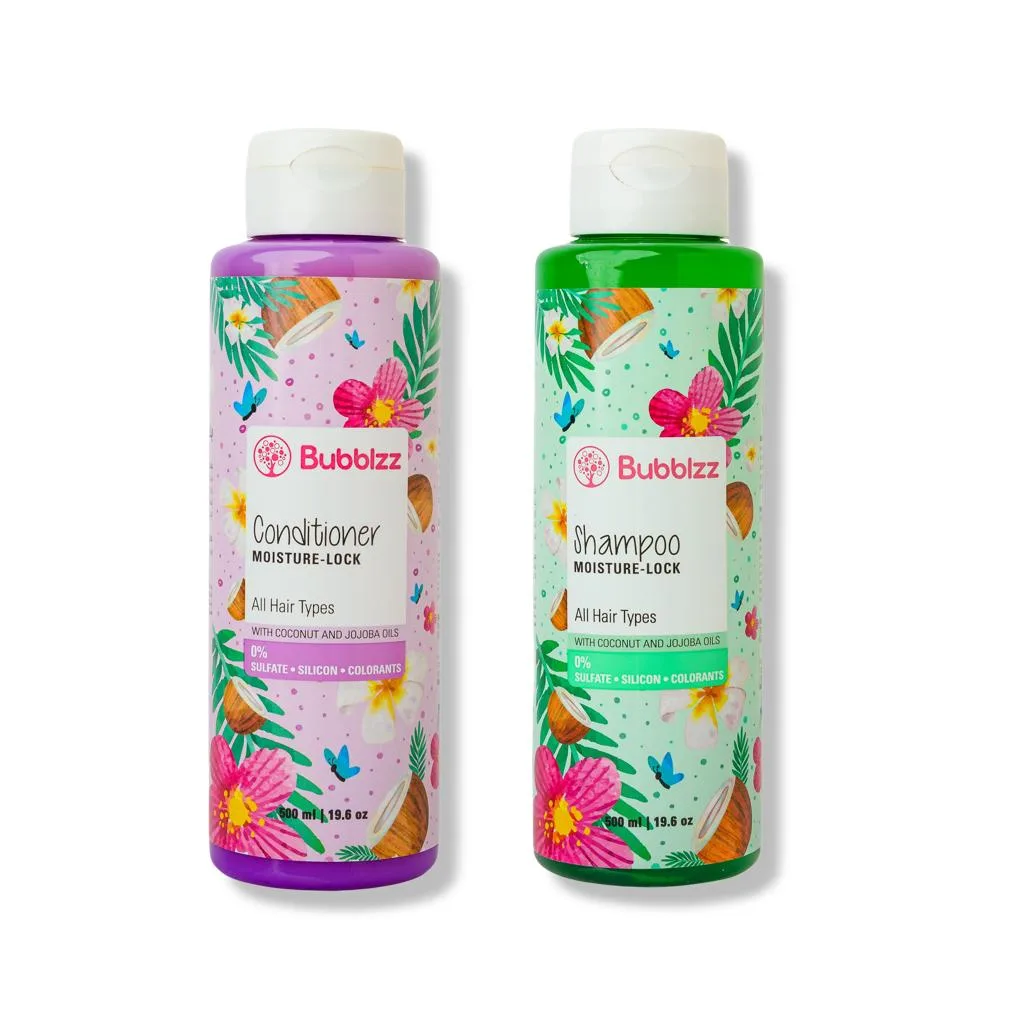 Moisture Lock Shampoo & Conditioner Bundle for All Hair Types
